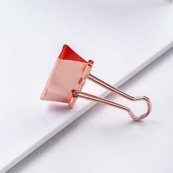 DELI 78200 Solid de Culoare Rose Gold Metal Liant Clipuri Clip de Hârtie Push Pin Clamp Note Obligatoriu Desktop Rechizite de Birou Accesorii