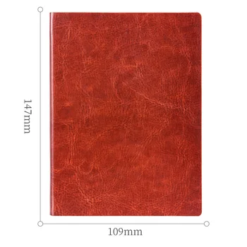 Deli PU caiet A6(142x105mm) A5(210x142mm) B5(250x175mm) Dimensiuni 96 foi notă carte negru maro albastru rosu 4 culori opțional