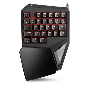Delux jocuri mini tastatura T9 Pro/t9 plus mecanic Profesionist fir tastatură 7 Color cu iluminare din spate Singură Mână Ergonomic Tastatura