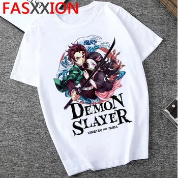 Demon Slayer T-shirt Graphic Tricouri Femei/bărbați Streetwear Anime Japonez Tricou Amuzant de Desene animate Kimetsu Nu Yaiba tricouri Femei/bărbați