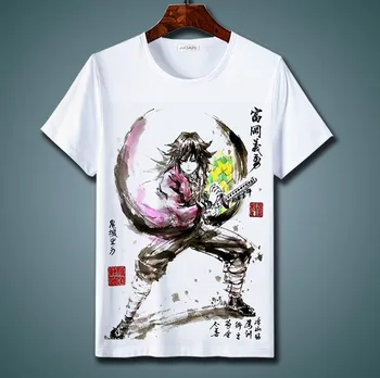 Demon Slayer Tipărite Tricou Ulzzang Teuri de Moda Anime Japonez T Cămașă Bărbați femei Tricou