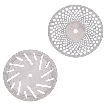 Dentar subtire Ultra-subțire dublu față de nisip de diamant disc de tăiere cu mandrină pentru separarea poloneză ceramice de Albire a Dintilor