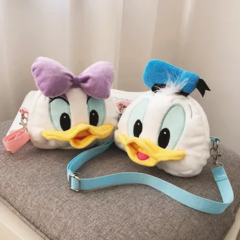 Desene animate Disney cu Donald Duck de Pluș drăguț Sac Papusa Crossbody Personalizat Telefon Mobil Sac de Moda Sac de Jucării Pentru Copii pentru adulti