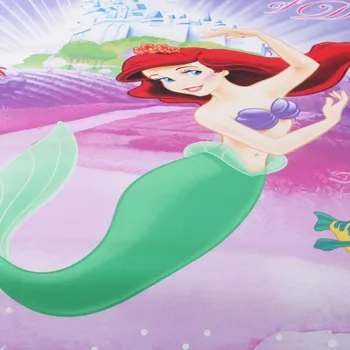 Desene animate Disney Model Sirena Ariel Printesa Carpetă Acopere Set pentru Copii Fete din Bumbac lenjerie de pat Twin Singură Dimensiune Set de lenjerie de Pat