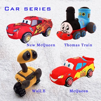Desene animate drăguț masina poveste din seria Thomas tren Wally papusa camion masina copii baby companion papusa ziua de nastere cadou de vacanță mașină de jucărie de pluș