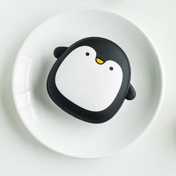 Desene animate drăguț Pinguin, Urs Polar Electrice de Încălzit de Mână USB Reîncărcabilă Dublu-Side Încălzire Buzunar Banca de Putere mai Cald