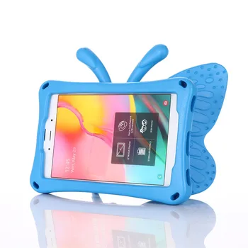 Desene animate EVA Caz rezistent la Socuri Pentru Samsung Galaxy Tab a 8.0 SM-T380 T385 T290 T295 2019 Copii Fluture Stand husa pentru Tableta de 8 inch