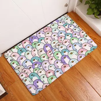 Desene animate Podea Mat Pisica Drăguț Imprimate piele de Căprioară Preș Acasă Decorare Bucătărie în aer liber Mat Covor Baie covor de Baie de Toaletă Covor 40x60cm