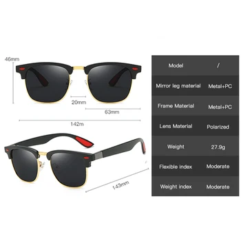 Design de Brand Polarizat ochelari de Soare de Conducere bărbați femei Clasic nou interzis ochelari de Soare moda lunette de soleil de sex Masculin UV400 Oculos