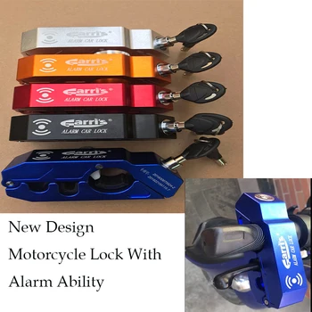 Design nou cu Motociclete de Prindere Blocare CNC de Securitate de blocare de Siguranță pentru Ghidon Telefon Maneta de Frână Discul de Blocare Cu Sunet de Alarmă Capacitatea de