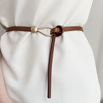 Designer de curele pentru femei de înaltă calitate din piele subțire curea nod rochie ceinture femme mult betelie cummerbunds cinto