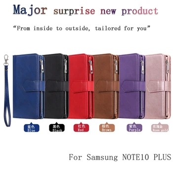 Detasabil Flip Portofel Caz pentru Samsung Galaxy Nota 10 Plus din Piele PU Stand Plin de Acoperire pentru Samsung Nota 9 Nota 8 S8 S9 S10 Plus