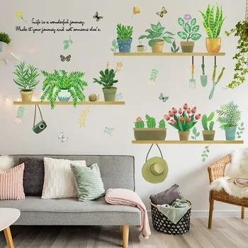 Detașabil Ghiveci de flori Autocolante de Perete pentru Living Bucatarie Dormitor Eco-friendly de Perete Decalcomanii de Vinil DIY Arta picturi Murale Decor Acasă