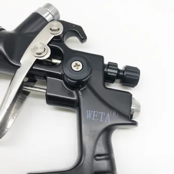 DEWABISS mini vopsea spray gun 931g 1.0/0,8 mm Aerograf pistol de pulverizare fara aer pentru pictura masini Pneumatice instrument perie cu aer