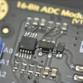 DFRobot Gravitatea I2C ADS1115 16-Bit ADC Modulul AD-Analog Convertor de semnal, 3.3~5.0 V cascadă Compatibil cu Arduino, Raspberry Pi