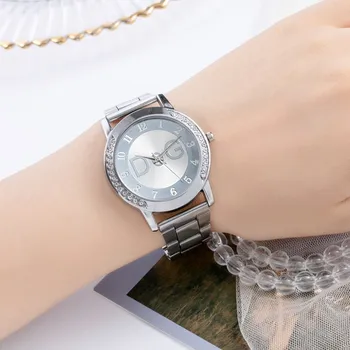 DG brand doamnelor ceas Europeană stil pop lDG adies de lux diamant ceas din oțel inoxidabil cuarț ceas doamnelor ceas de moda casual