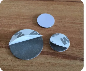Dia 20mm RFID Taguri RFID em4100 PVC Semn cu Autocolant 3M rfid anti-etichetă de metal monedă categorie 125khz rotund categorie