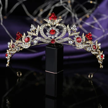 Diademe și Coroana HADIYANA Superba de Mireasa Elegante Accesorii de Par Petrecere Bijuterii Stras Coroana BCY8919 Corona Princesa