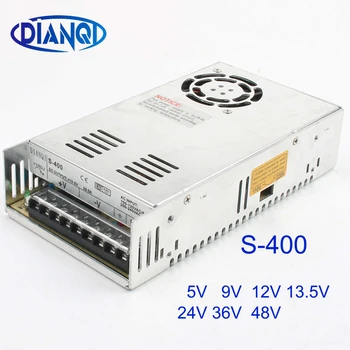 DIANQI S-400-12 S-400-48 S-400-5 S-400-24 AC DC Comutare de alimentare pentru Benzi cu LED-uri de lumină S-400W 24V 48V 12V 5V 13.5 V 9V 36V
