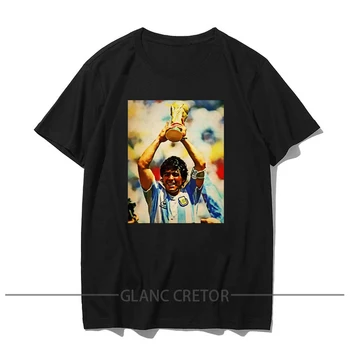 Diego Armando Maradona Cool Design Amuzant Tricou Casual, Haine de Vara Tricou Barbati O-Neck t-shirt
