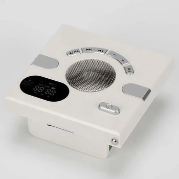 Difuzor de perete Radio Fm cu Display de Timp Jack pentru Căști Suport Audio Aux Usb de Card Tf Disc Mp3 Player Usb de Încărcare