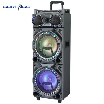 Difuzor portabil Bluetooth Acasă Cenima Karaoke Putere Sunet Profesionale Subwoofer Amplificator Dual 10inch Petrecere în aer liber a CONDUS Lumina