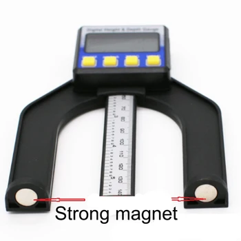 Digital de Adâncime Indicator Digital de Adâncime a benzii de Rulare cu Ecartament LCD Magnetic de Sine statator Deschidere 80mm Parte Routere