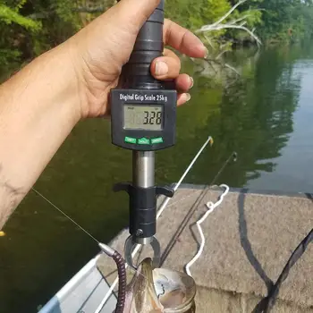 Digital Pește de Prindere 25Kg/55Lb Portabil, Control Electronic Pește Buze Aborda Grabber Instrument de Pescuit Suport de Prindere Inoxidabil Greutate Sape