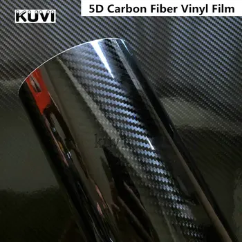 Dimensiune:20/30/40/50x152cm Negru 5D Fibra de Carbon de Vinil Folie Auto Folie Carbon 5D Fibre Masina Autocolant Auto Exterioare Accesorii Film