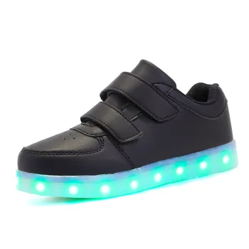 Dimensiunea 25-37 USB Copii Pantofi de Lumină Copii Luminos Adidasi pentru Baieti si Fete Led Pantofi Krasovki cu Fundal Luminat Pantofi