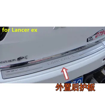 Din Oțel inoxidabil Bara Spate Protector Prag Portbagaj benzii de Rulare Placă de Tapiterie pentru Mitsubishi Lancer/Lancer X/Lancer Evo 2010-2018