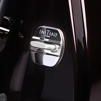 Din oțel inoxidabil, Masina de blocare a ușii catarama proteja caz acoperire pentru Renault Koleos Qm6 2016 2017 2018 interior accesorii auto-styling