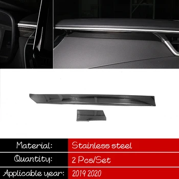 Din oțel inoxidabil Pentru Toyota corolla E210 2019 2020 accesorii Auto Consola de Decorare acoperire Benzi tapiterie Autocolant de styling Auto 2 buc