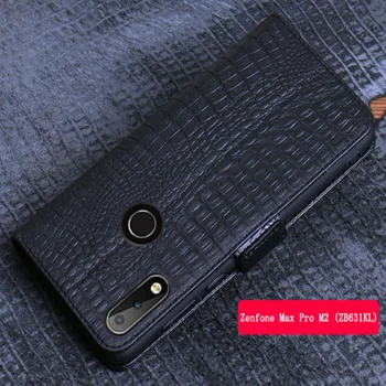 Din piele cataramă magnetică portofel caz de telefon titularului cardului pentru Asus ZenFone Max Pro M2 ZB631KL/Zenfone Max M2 ZB633KL caz