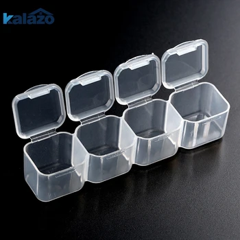 Din Plastic Transparent 28 Sloturi Reglabil Tablet Pastilă Medicament Bijuterii Depozitare Organizator Cutie Container
