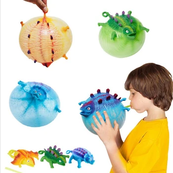 Dinozaur Jucării Antistres Gonflabila Animal De Jucărie Stoarce Minge Moale Balon Drăguț Amuzant Cadouri Pentru Copii De Halloween