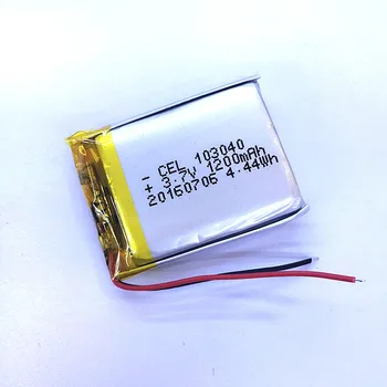 Dinto 1 buc 103040 Litiu Li-po Acumulatori 1200mAh 3.7 V Li-Polimer Baterie pentru MP4 MP5 GPS PSP PAD Difuzor Bluetooth Jucărie