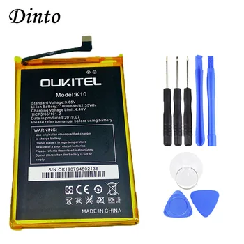 Dinto Original 11000mAh 3.85 V Capacitate Mare de Înlocuire Oukitel K10 Baterie de Telefon Mobil pentru Oukitel K10 Telefon cu Instrumente