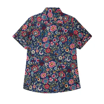 Dioufond 2020 Maneca Scurta pentru Femei Tricou cu Print Floral Bluze Topuri de Femei Doamnelor Tricouri Fructe Butonul Plus Dimensiunea Îmbrăcăminte S-5XL