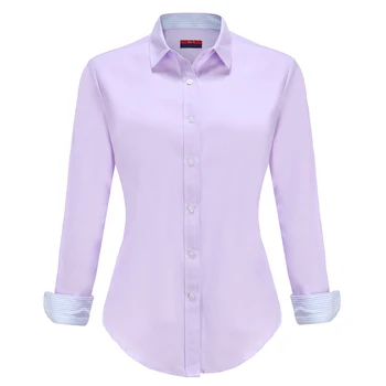 DIoufoud Femei Bluza 2020 Casual Cu Mâneci Lungi De Bumbac Oxford Camasa Alba Femei Office Plus Dimensiune Camasi Mozaic Bluze Cu Dungi