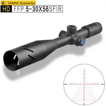 DISCOVERY HD DE 5 30X56SFIR FFP Primul plan focal Tactice Domenii 34MM Tub obiective Turistice 1/10 MIL Iluminare Reticul Pentru 308 Rifle