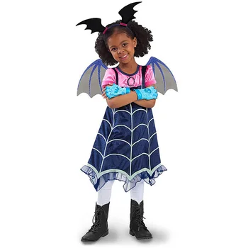 Disfraz Vampirina Costum Pentru Fata Rochie de Halloween, Copil, Masca de Susținere de tip Boutique Rochie de Până Copilul Elza Vetement Enfant Fille deghizare