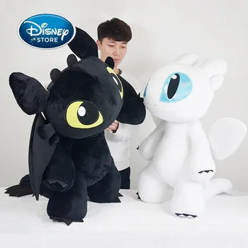 Disney 30CM Cum Sa iti dresezi Dragonul Jucărie de Pluș Lumina Furie & Night Fury Toothless Jucării Umplute Figura Anime Dragon Păpuși de Pluș