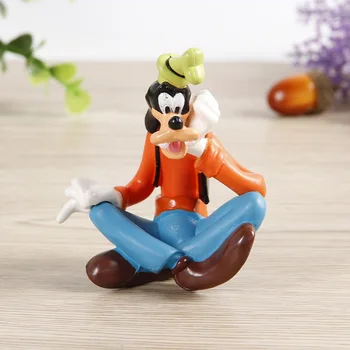 Disney 6 buc 6-7cm Mickey Mouse, Minnie, Donald Duck Mini Drăguț Desene animate PVC Figurine Model de Jucarii pentru Copii, Cadouri de Tort Toppers