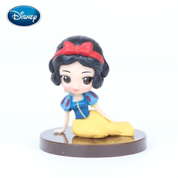 Disney 8Pcs Prințesă Drăguț Jucărie Papusa Alba ca Zapada / Păr Lung Printesa Jasmine lucrate Manual Cadouri pentru Copii Model Scena Tort de Decorare