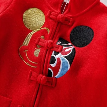 Disney Baby Îmbrăcăminte pentru Copii Tang Costum Mickey Mouse Băieți și Fete, Tricotate Cardigan Toamna Iarna Haine de Anul Nou Pulover Topuri