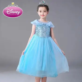 Disney Congelate pentru Copii Rochii de Printesa pentru Fete cu Elsa Costume de Halloween Petrecere de Craciun Pentru Copii Îmbrăcăminte de Flori de Anul Nou