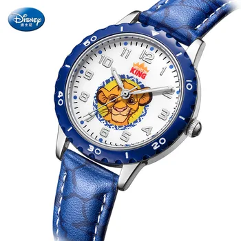 Disney Cuarț Ceas de mână Masini de Curse Simba pentru Copii Watch McQueen Desene animate pentru Copii Ceasuri Băieți Aliaj Piele Simplu Catarama 3Bar
