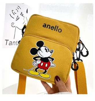 Disney desene animate de sex feminin sac portabil sac de panza noua geanta de umar Mickey print geanta crossbody minnie mouse geanta
