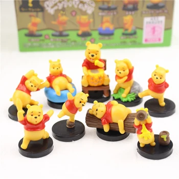 Disney Figurina Winnie the Pooh figura 3-4cm 9pcs/set figurina Postura Anime Decor păpuși de colectie pentru copii cadouri